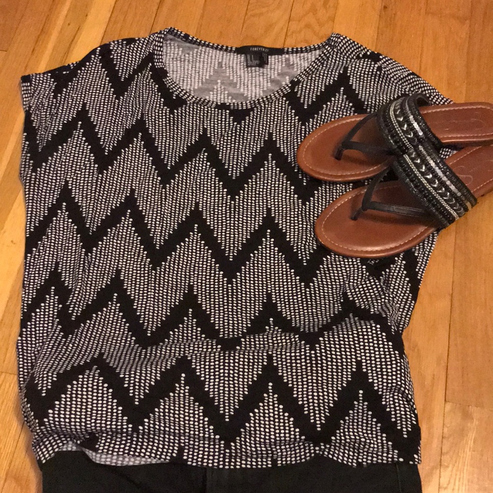 Forever 21 geometric blouse